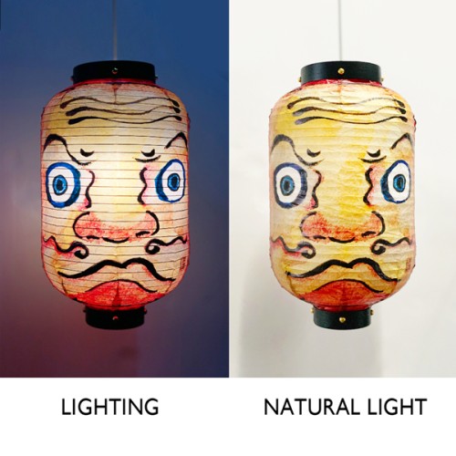 Paper Life - Japanese Style - Indoor Paper Lantern - Hanging Decoration of izakaya - Can be Folded - Handmade - Original Design - Accept Customization - Monster Mask Patterns