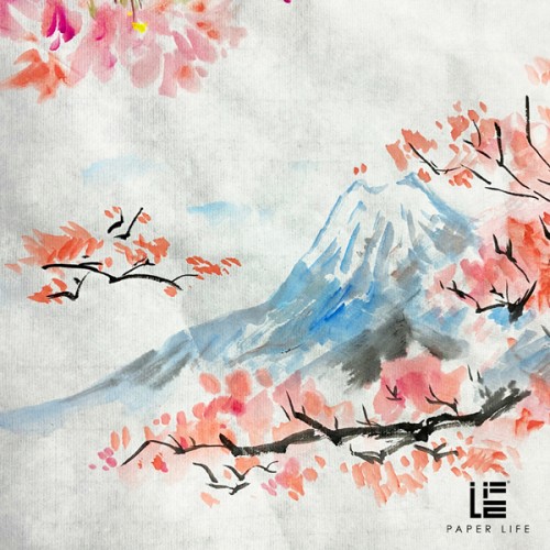 Paper Life - Japanese Style Cherry Blossom Paper Lanterns - Handmade Original Design - Ideal for Home Décor - Wedding Decorations - Photography Props - Bedroom Chandelier - Foldable and Easy to Assemb