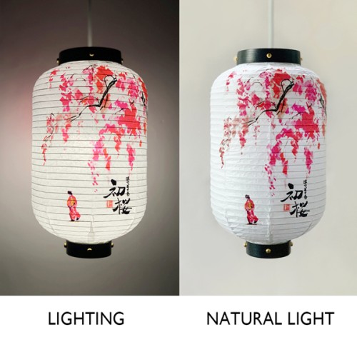 Paper Life - Japanese Style Cherry Blossom Paper Lanterns - Handmade Original Design - Ideal for Home Décor - Wedding Decorations - Photography Props - Bedroom Chandelier - Foldable and Easy to Assemb