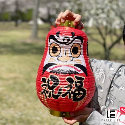 Paper Life - Japanese Culture - Original Design - Paper Lanterns - Dharma - Izakaya Hanging Decorations - Foldable - Handmade