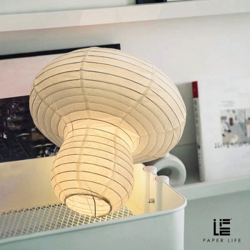 Paper Life - Paper Lamp - Handmade Art Paper Lantern - Mushroom Lantern - 2 Sizes - Children's decorations - Creative Gift - Bedroom chandelier - Home Decor - Indoor Decoration - Can be Folded