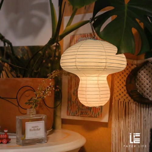 Paper Life - Paper Lamp - Handmade Art Paper Lantern - Mushroom Lantern - 2 Sizes - Children's decorations - Creative Gift - Bedroom chandelier - Home Decor - Indoor Decoration - Can be Folded