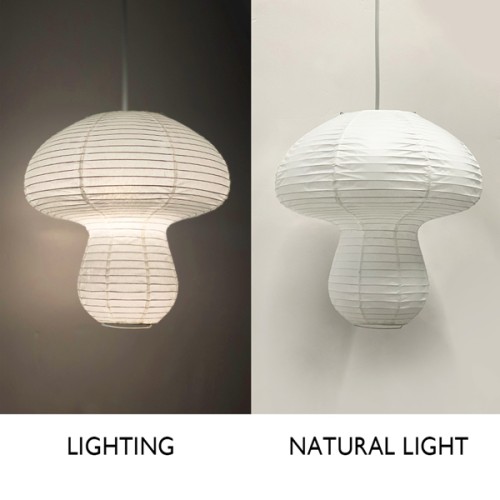 Paper Life - Paper Lamp - Handmade Art Paper Lantern - Mushroom Lantern - 2 Sizes - Children's decorations - Creative Gift - Bedroom chandelier - Home Decor - Indoor Decoration - Can be Folded