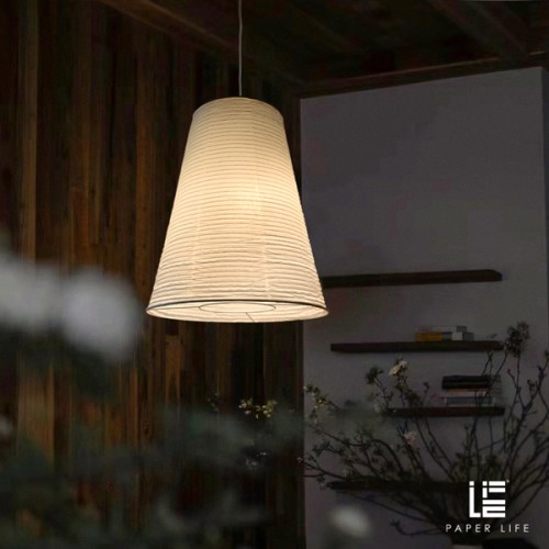 Paper Life - Tower lantern - Pure white - Foldable - Handmade - Steel wire frame - American minimalist 