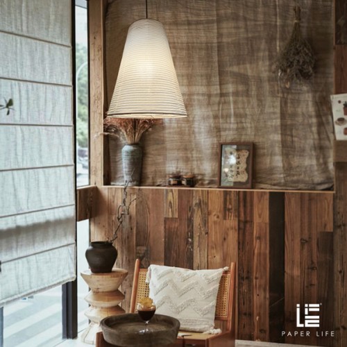 Paper Life - Tower lantern - Pure white - Foldable - Handmade - Steel wire frame - American minimalist