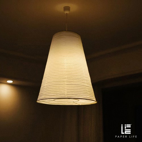 Paper Life - Tower lantern - Pure white - Foldable - Handmade - Steel wire frame - American minimalist