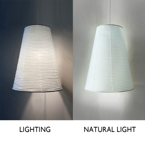 Paper Life - Tower lantern - Pure white - Foldable - Handmade - Steel wire frame - American minimalist