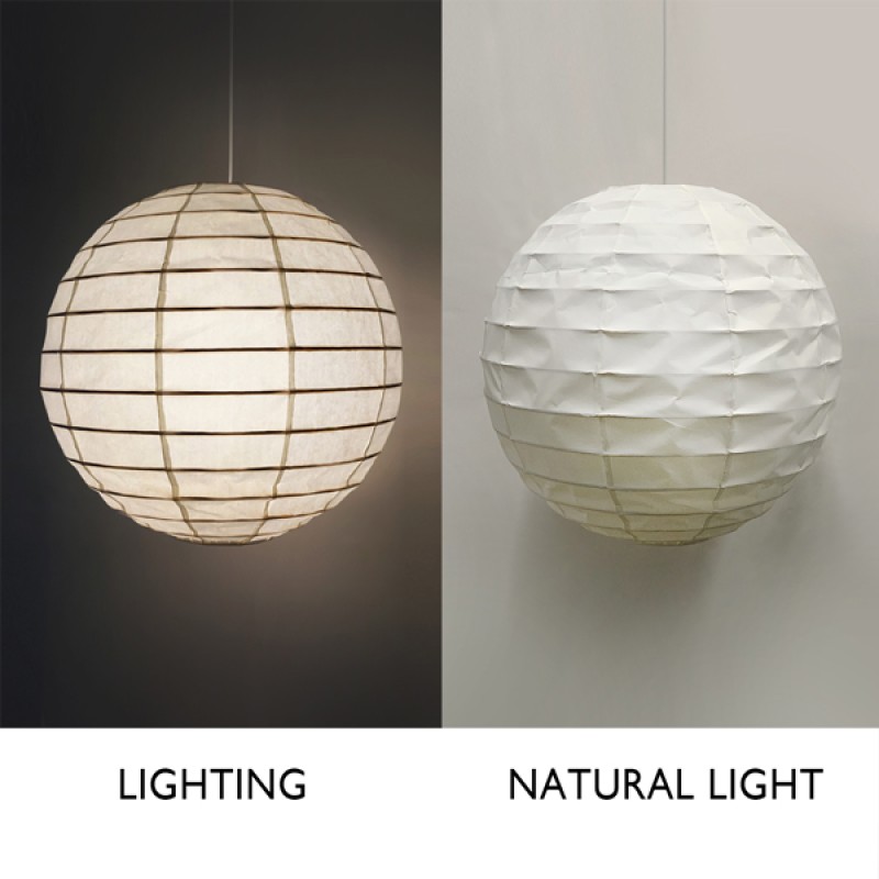 Classic Round Bamboo Paper Lantern paper shade view