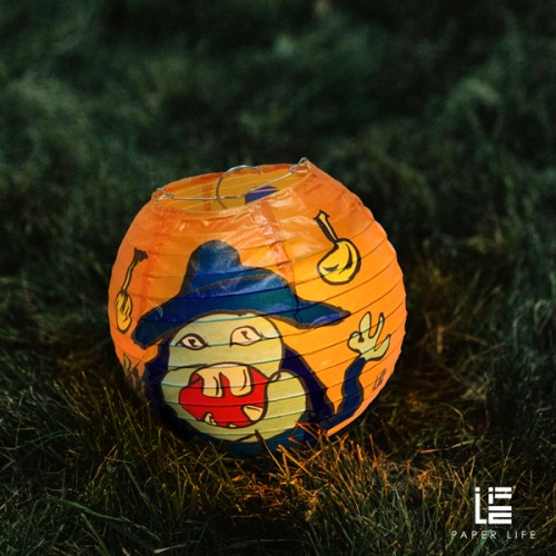 Paper Life - Handmade Halloween Lantern - Unique Decorative Light for Masquerade Balls - Essential for Joyful Party