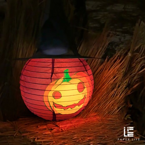 Paper Life - Handmade Halloween Lantern - Unique Decorative Light for Masquerade Balls - Essential for Joyful Party