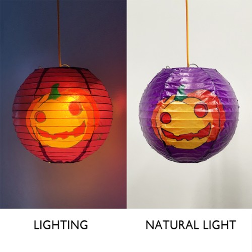Paper Life - Handmade Halloween Lantern - Unique Decorative Light for Masquerade Balls - Essential for Joyful Party