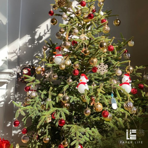 Paper Life - Snowman Paper Lantern - Handmade Christmas Decoration - Luminous Handheld Toy for New Year's Party - Winter Atmosphere Ornament