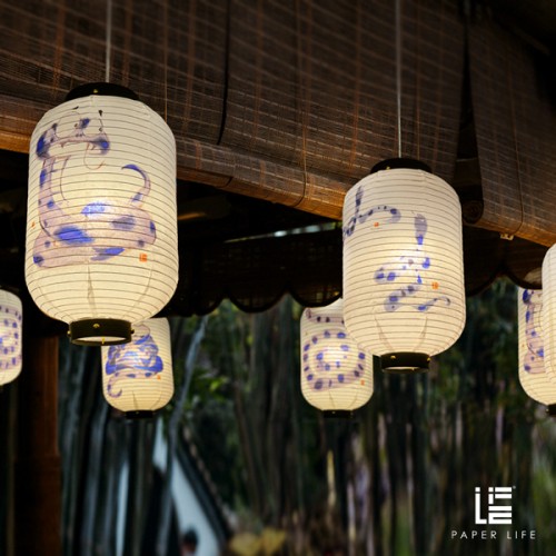 Paper Life - Hand-Drawn Paper Lanterns - Set of 4 - 7.9