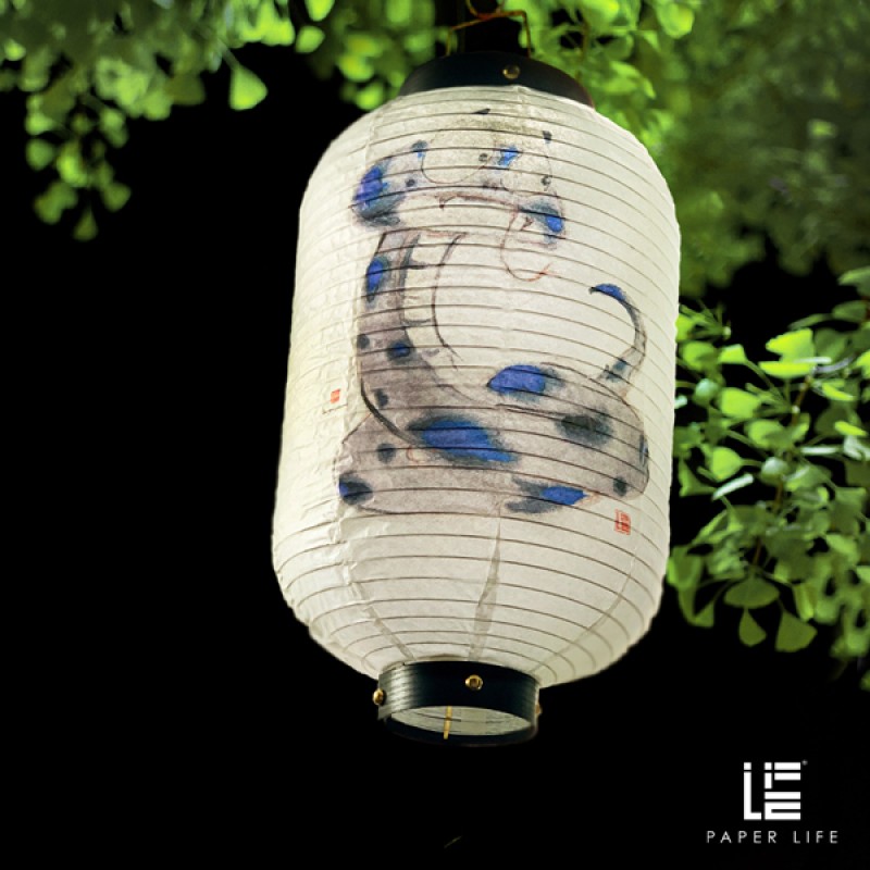 Ink Snake Paper Lantern - Set of 4 detail view